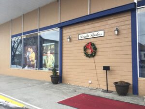 Outside view of Star Trek Museum Tour in Ticonderoga, New York during Winter - Side views of entrance